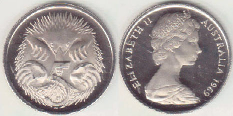 1969 Australia 5 Cents (Proof) A004507
